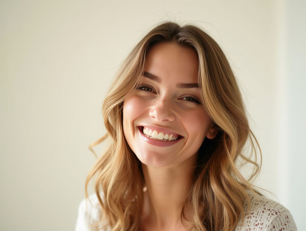 Patient smiling after a Smile Test Drive mock-up in Perth
